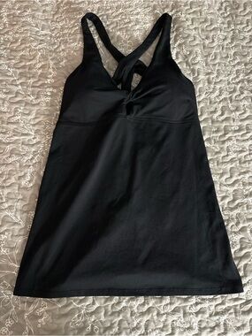 Fabletics Black Adjustable-Strap Tank Top